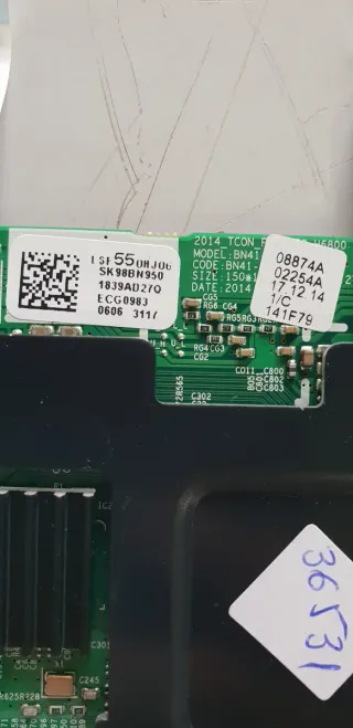 Placa TCON TV Samsung UE55H6850AW