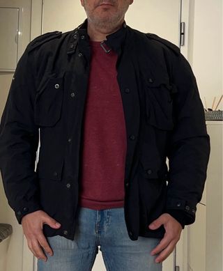 Chaqueta Negra Moto ONBRAIN