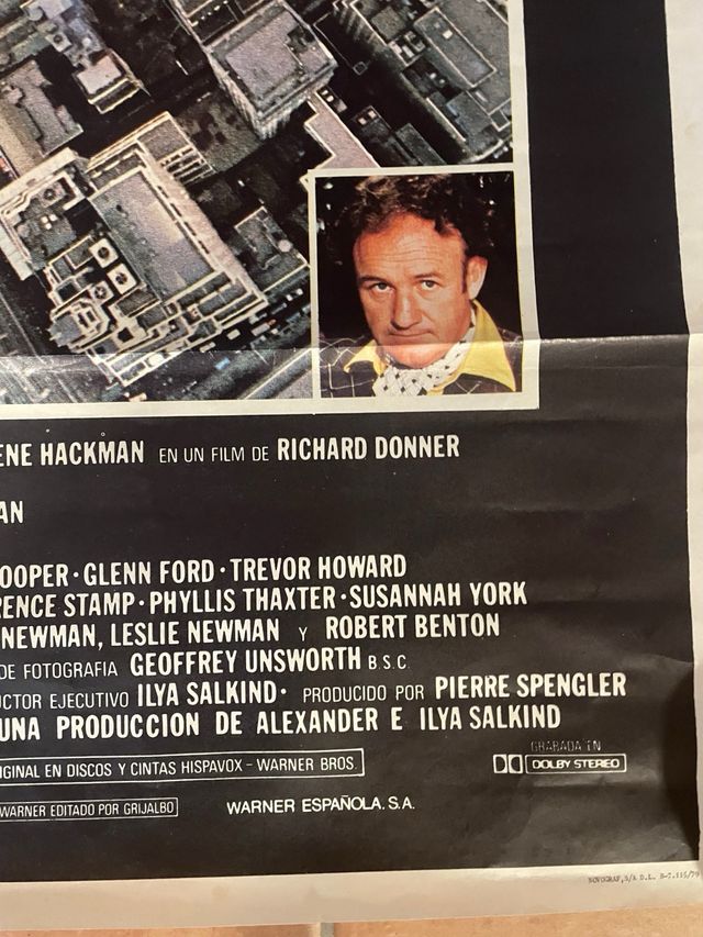 Poster original Superman El Film (1978)