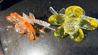 Fiore in vetro decorativo uno 15 euro due 25 euro