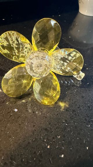 Fiore in vetro decorativo uno 15 euro due 25 euro