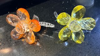 Fiore in vetro decorativo uno 15 euro due 25 euro