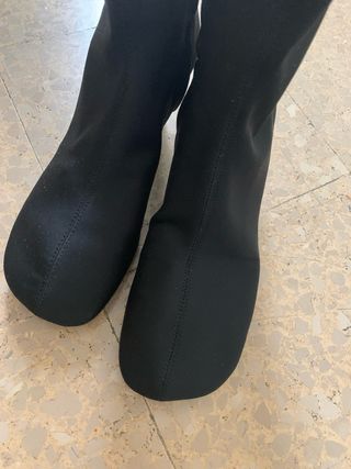 Botines Zara negros tacón. usado una vez