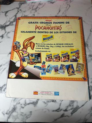 Álbum Pocahontas Panini