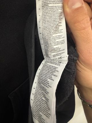 Felpa Adidas con Cappuccio Nera Taglia L