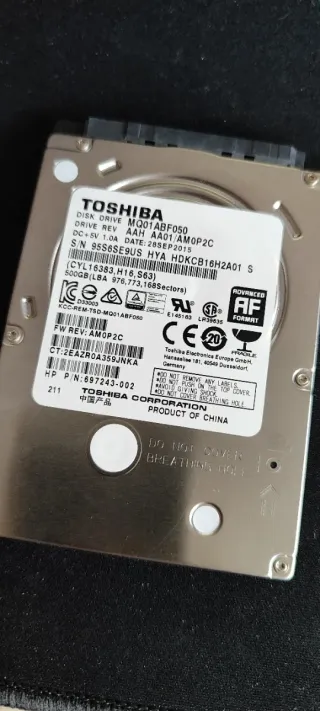 Disco Duro Toshiba 500GB 2.5 SATA MQ01ABF050