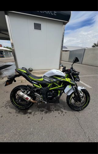 Kawasaki Z125 2022 Blanca y Verde