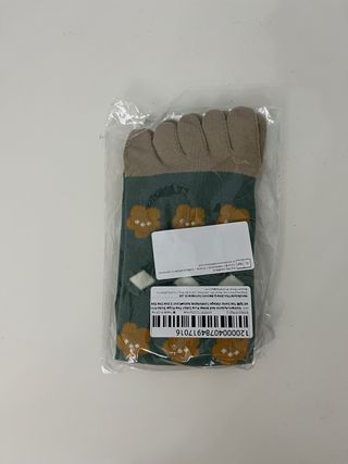 Calcetines minimalistas con dedos mujer