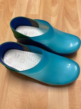 Zuecos Dansko Mujer Azul/Verde