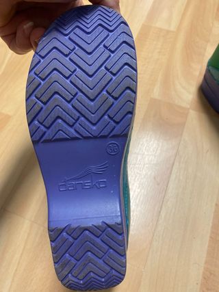 Zuecos Dansko Mujer Azul/Verde