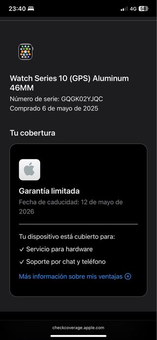 Apple Watch Series 10 46mm Plata