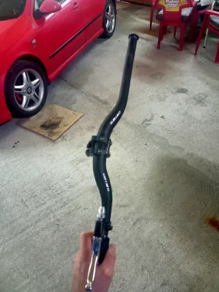 Manillar y potencia de bicicleta