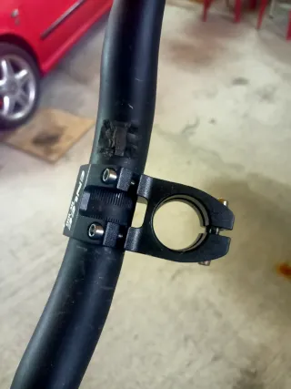 Manillar y potencia de bicicleta