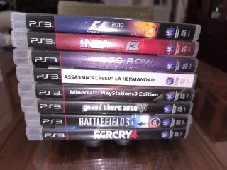 Lote 7 Juegos PS3: F1, NBA, Saints Row, AC, Minecr