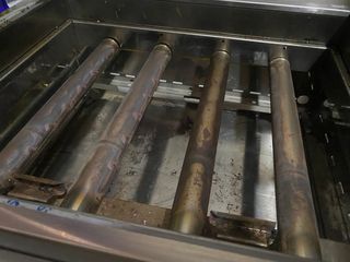 Barbacoa industrial gas piedra volcánica