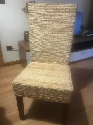 4 Sillas Comedor Banak Yute Madera