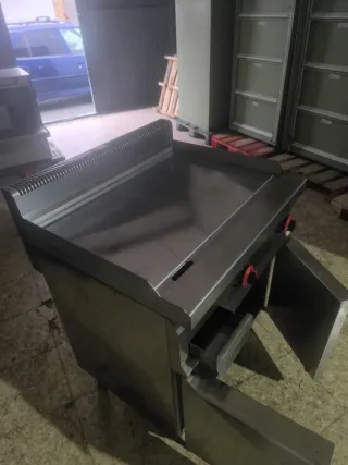 Plancha gas cromo fondo 70 ancho 80