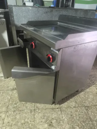 Plancha gas cromo fondo 70 ancho 80