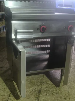 Plancha gas cromo fondo 70 ancho 80