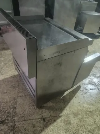 Plancha gas cromo fondo 70 ancho 80