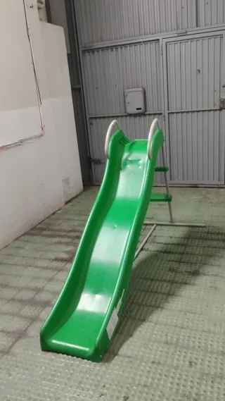 Tobogán infantil verde 183 cm
