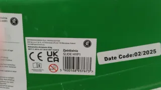 Tobogán infantil verde 183 cm