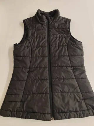 Chaleco acolchado mujer negro,