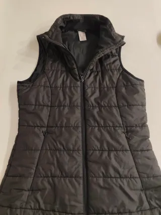 Chaleco acolchado mujer negro,