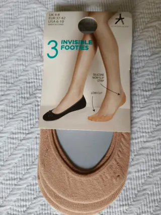 2 Medias Beige Talla3 (Talla M)