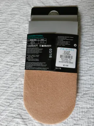 2 Medias Beige Talla3 (Talla M)