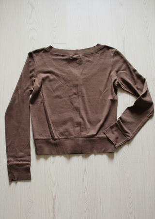 Chaqueta Zara Cardigan Marrón Talla L Mujer