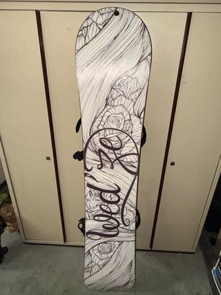 Tabla de Snowboard con Fijaciones