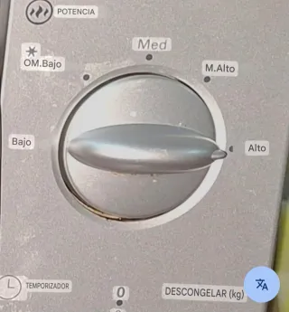 Microondas OK. Plata