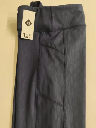 Mallas elásticas mujer azul