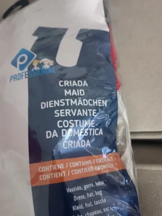 Disfraz YASA Criada Sirvienta Talla Única