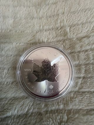 1 Onzas Plata Canadá Maple Leaf 2021