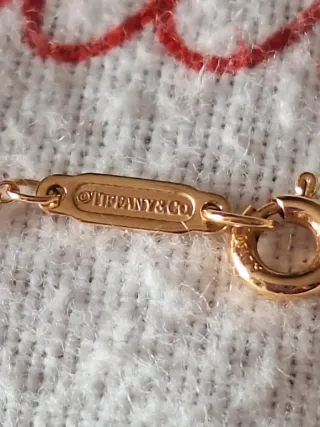 Cadena cruz diamante oro rosa TIFFANI & CO  ORO RO