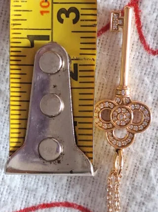 Cadena cruz diamante oro rosa TIFFANI & CO  ORO RO