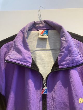 Chaqueta Vintage Masita Morado Negro