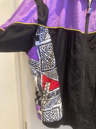 Chaqueta Vintage Masita Morado Negro