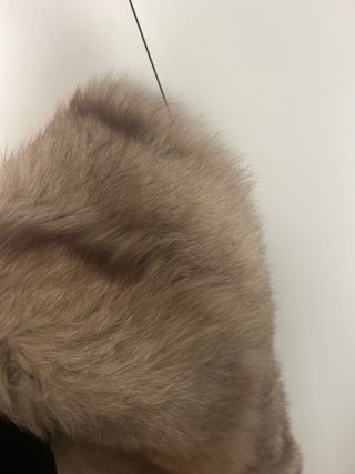 Abrigo de piel de zorro azul