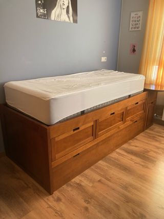 Litera Compacta 2 camas individuales con cajones