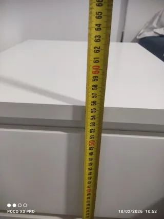 Dos Mesita de noche blanca Ikea