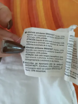 Cuscino antiacaro culla/lettino 48x26