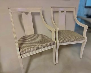 Pack sillas de madera forradas en tela