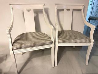 Pack sillas de madera forradas en tela