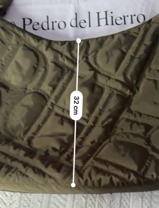 Bolso Pedro del Hierro acolchado verde