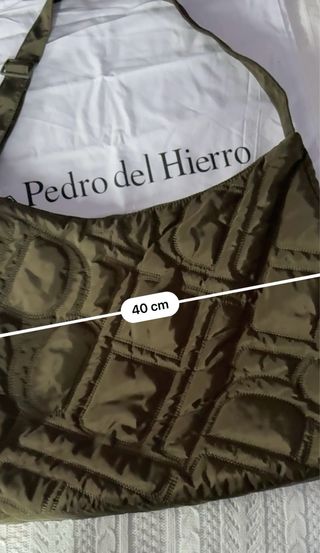 Bolso Pedro del Hierro acolchado verde