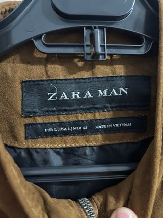 Cazadora ante Zara Man
