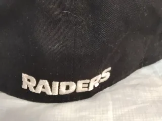 Gorra NFL Raiders Oficial Negra y Blanca